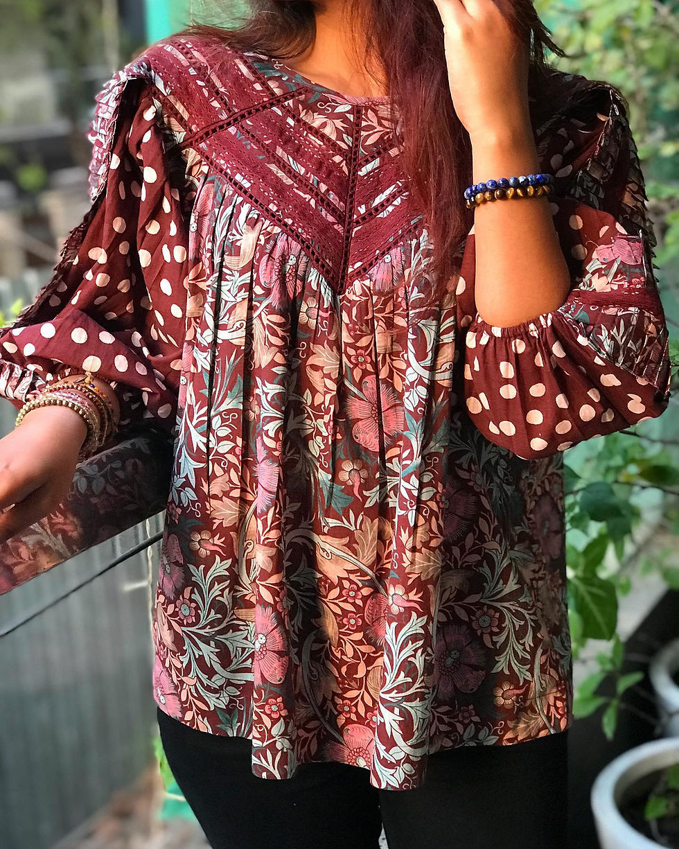 Thumbnail: Choose love' boho top
