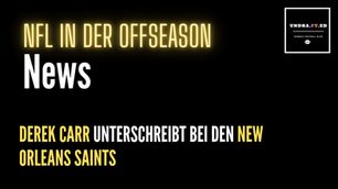 Derek Carr unterschreibt bei den New Orleans Saints