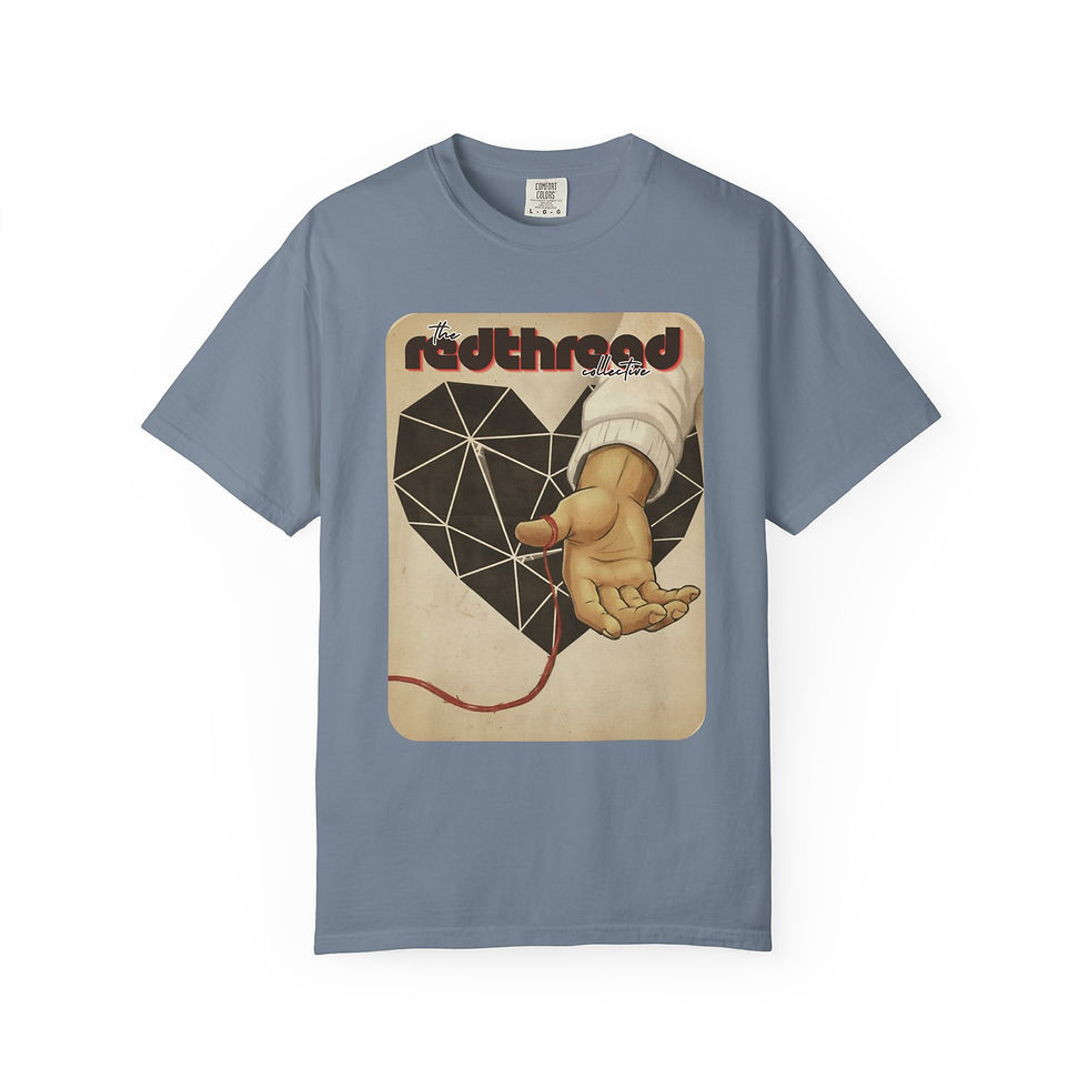 Thumbnail: Redthread Geometric Heart with Hand T-Shirt | Vintage Illustration