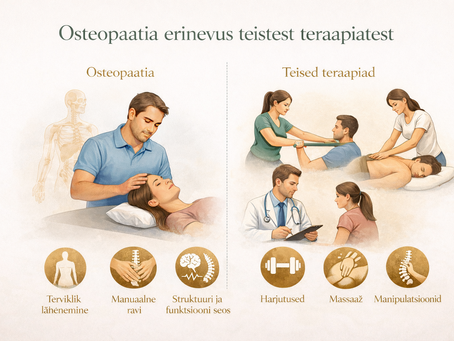 Osteopaatia, massaaž, füsioteraapia ja kiropraktika – milles seisneb erinevus?