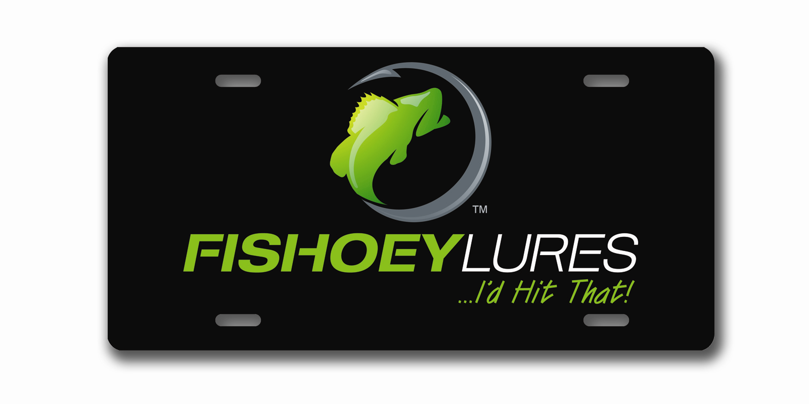 Vehicle Tag - Metal - Black - Color Logo