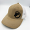 Thumbnail: Khaki / White Trucker Style Cap - Leather Logo