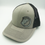 Thumbnail: Diamond Gray / Black Trucker Style Cap - Leather Logo
