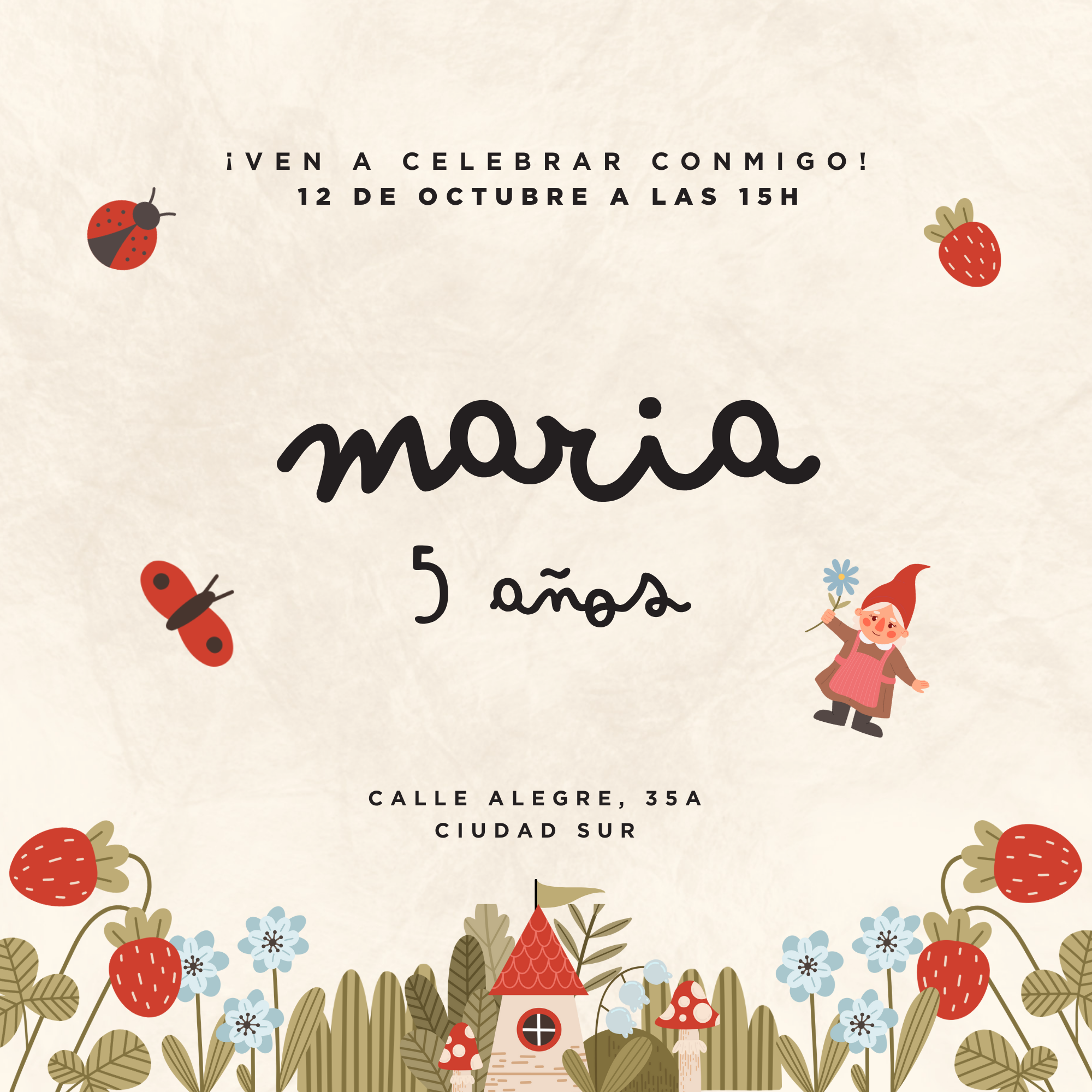 Enchanted Forest Invitation