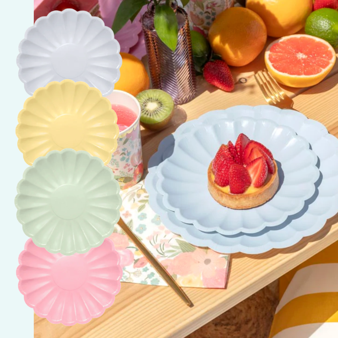 Scalloped Paper Plates - Small