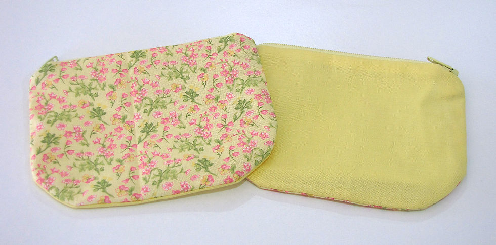 Thumbnail: Mini Yellow & Pink Floral Pouch