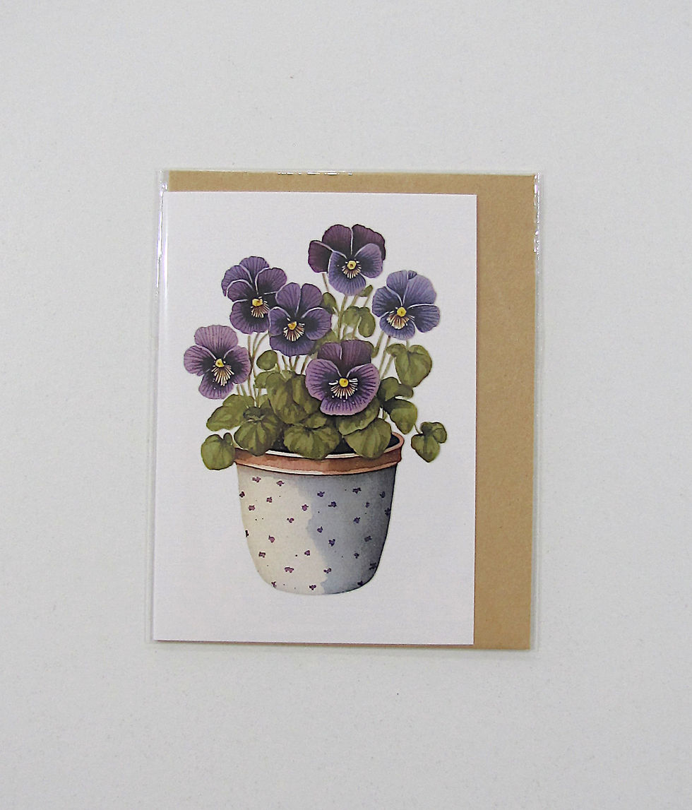Thumbnail: Flower Pot Blank Mini Cards