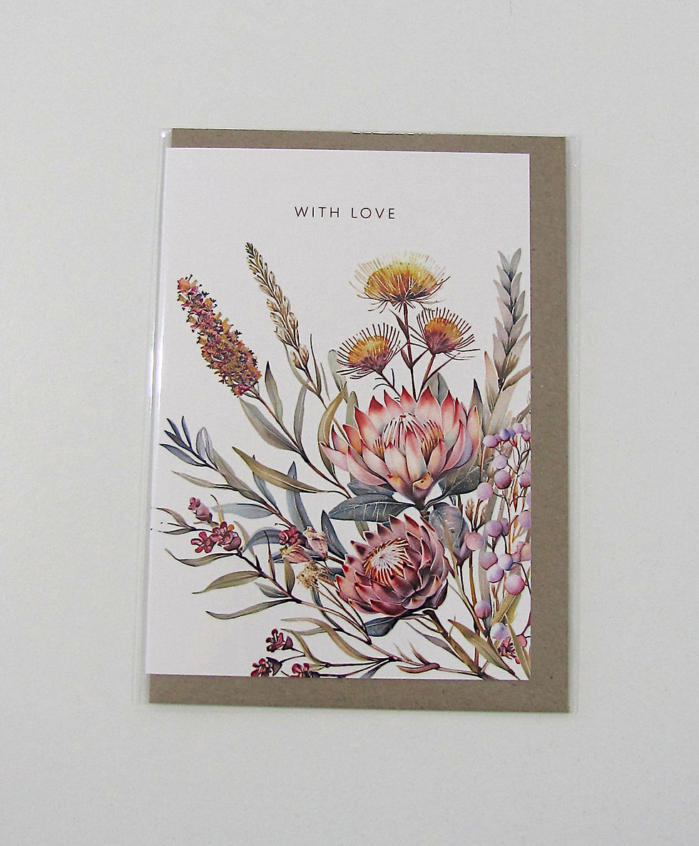 Thumbnail: Australian Floral Bouquet 'With Love' Card
