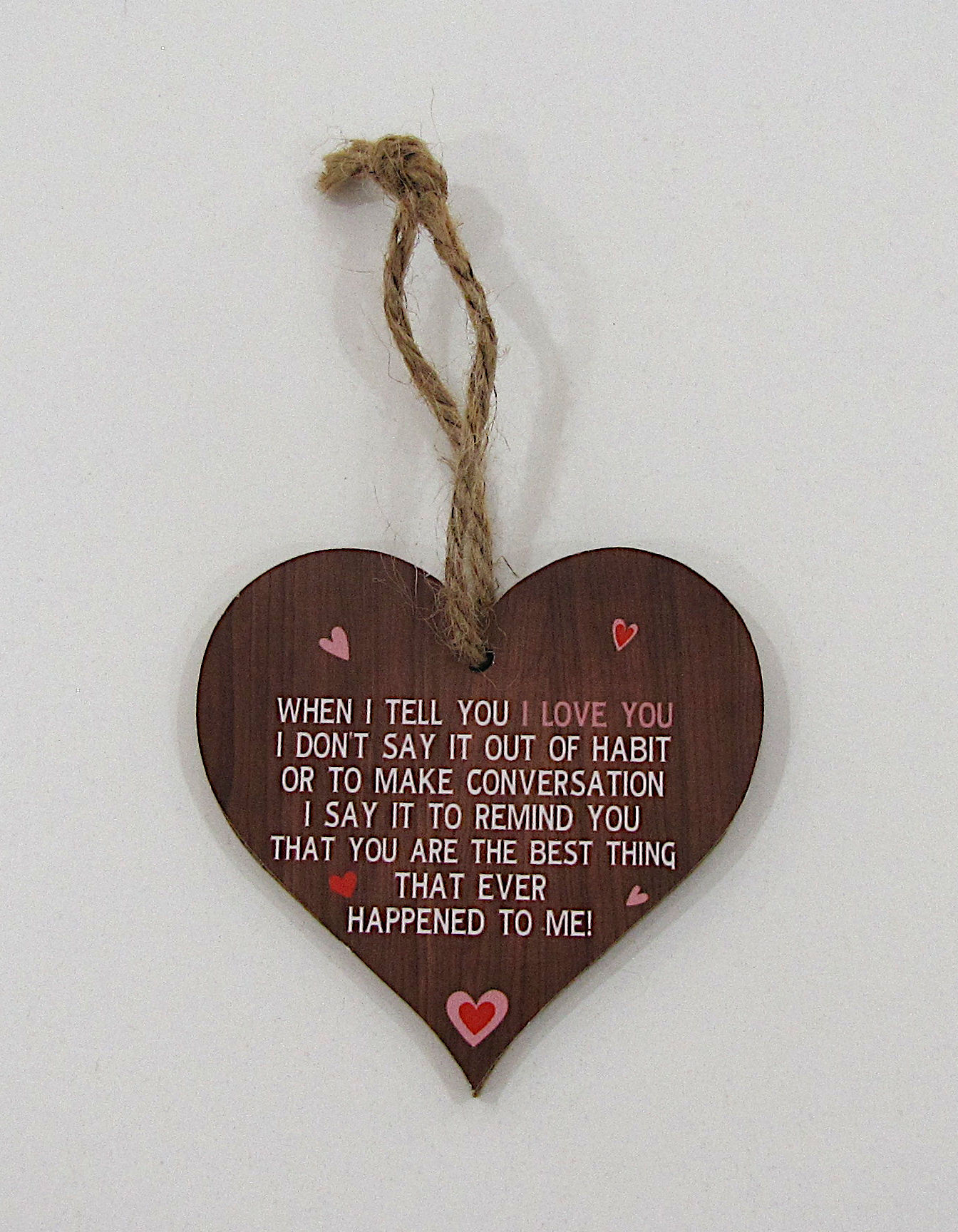 I Love You Heart Wall Hanging