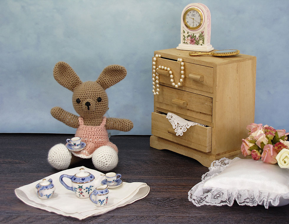 Thumbnail: brown crochet bunny