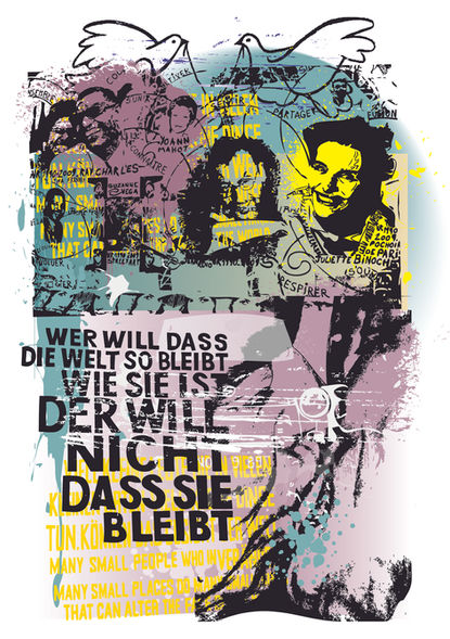 kreative Illustration für textile Markenprodukte