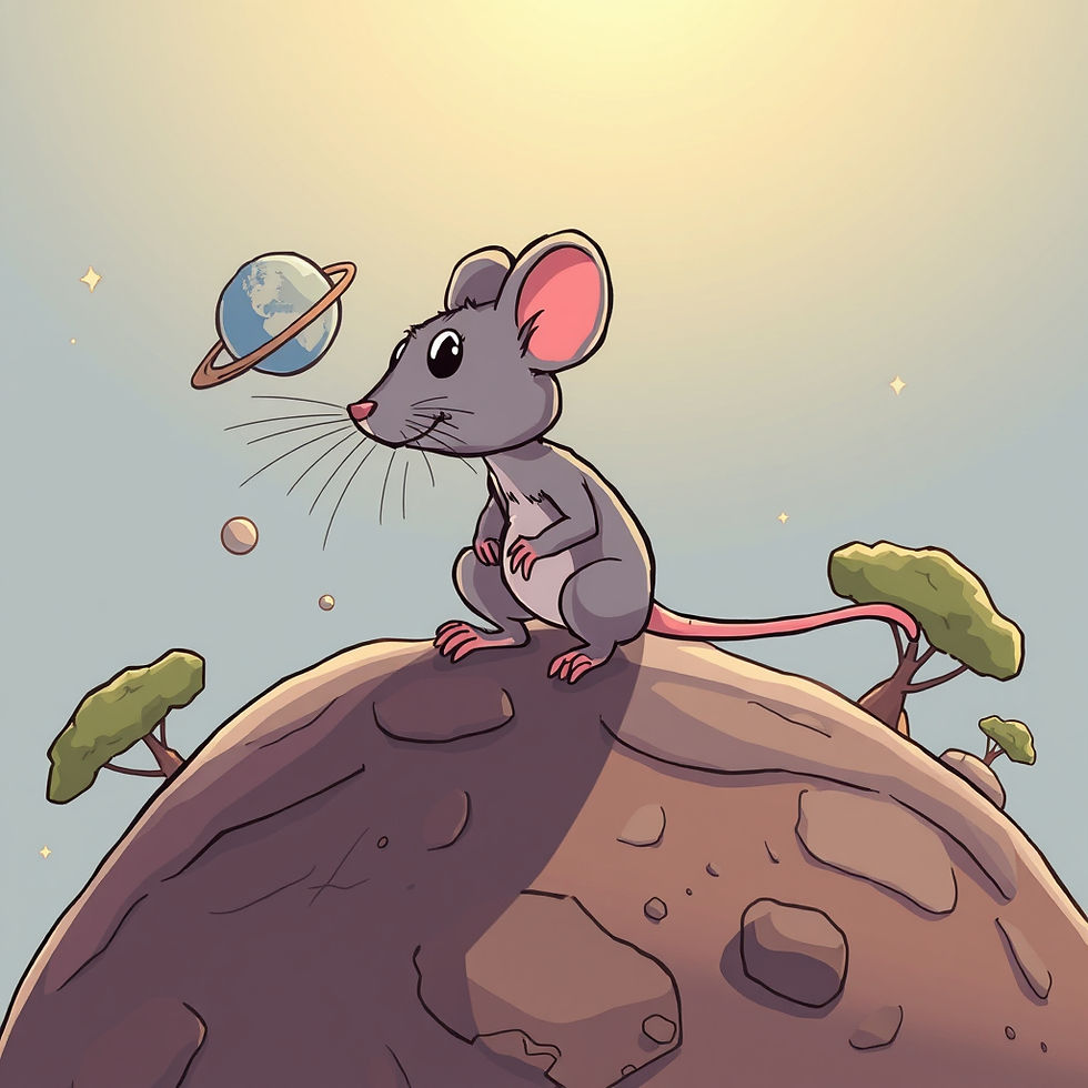 Et si c'était l'homme qui vivait avec le rat.	