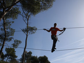 accrobranche en hiver