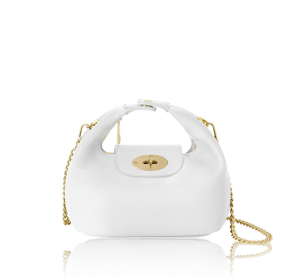 Thumbnail: Italian Handmade Genuine Leather Convertible Mini Bag