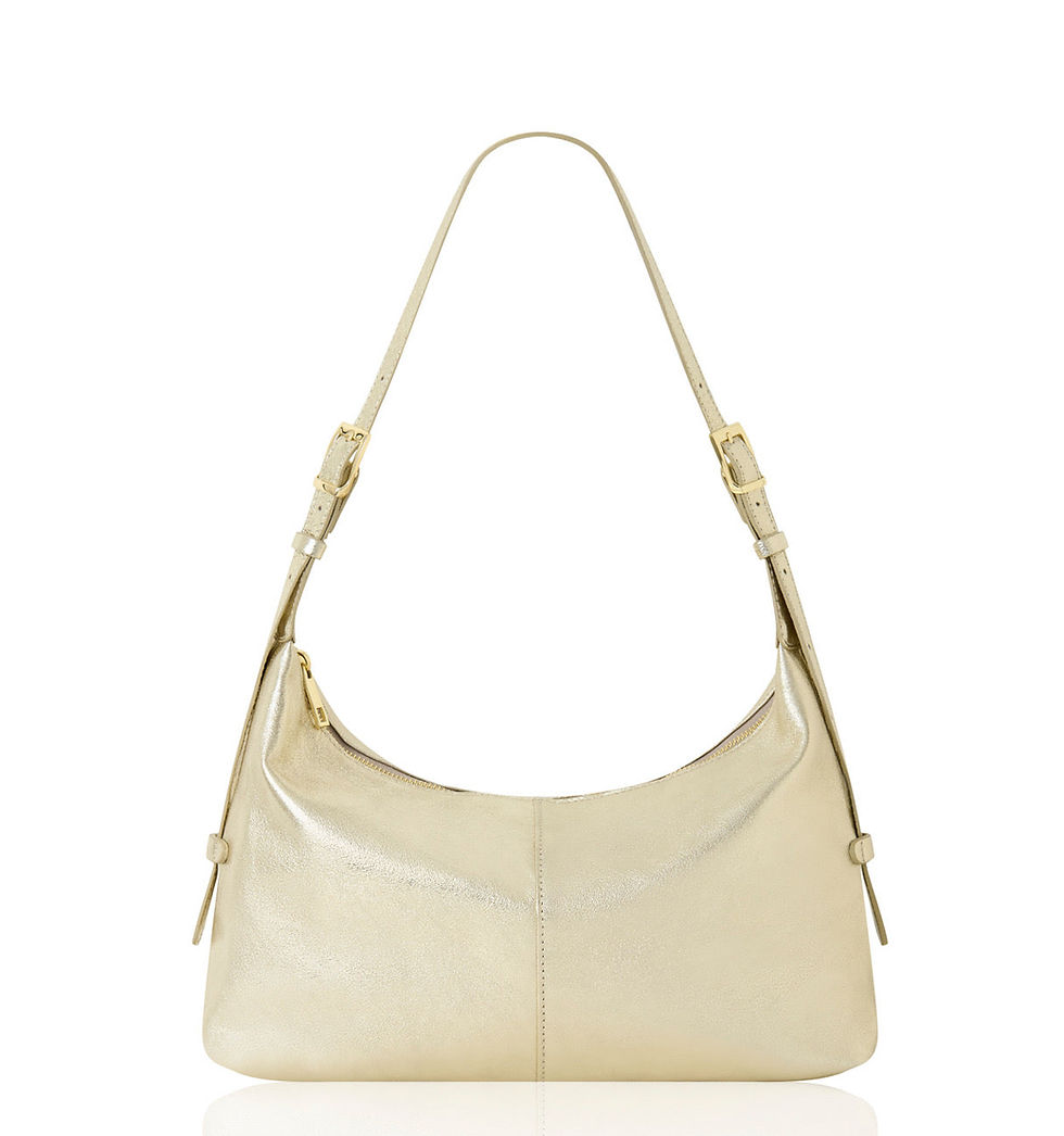 Thumbnail: Italian Leather Convertible Shoulder Crossbody Hob Bag