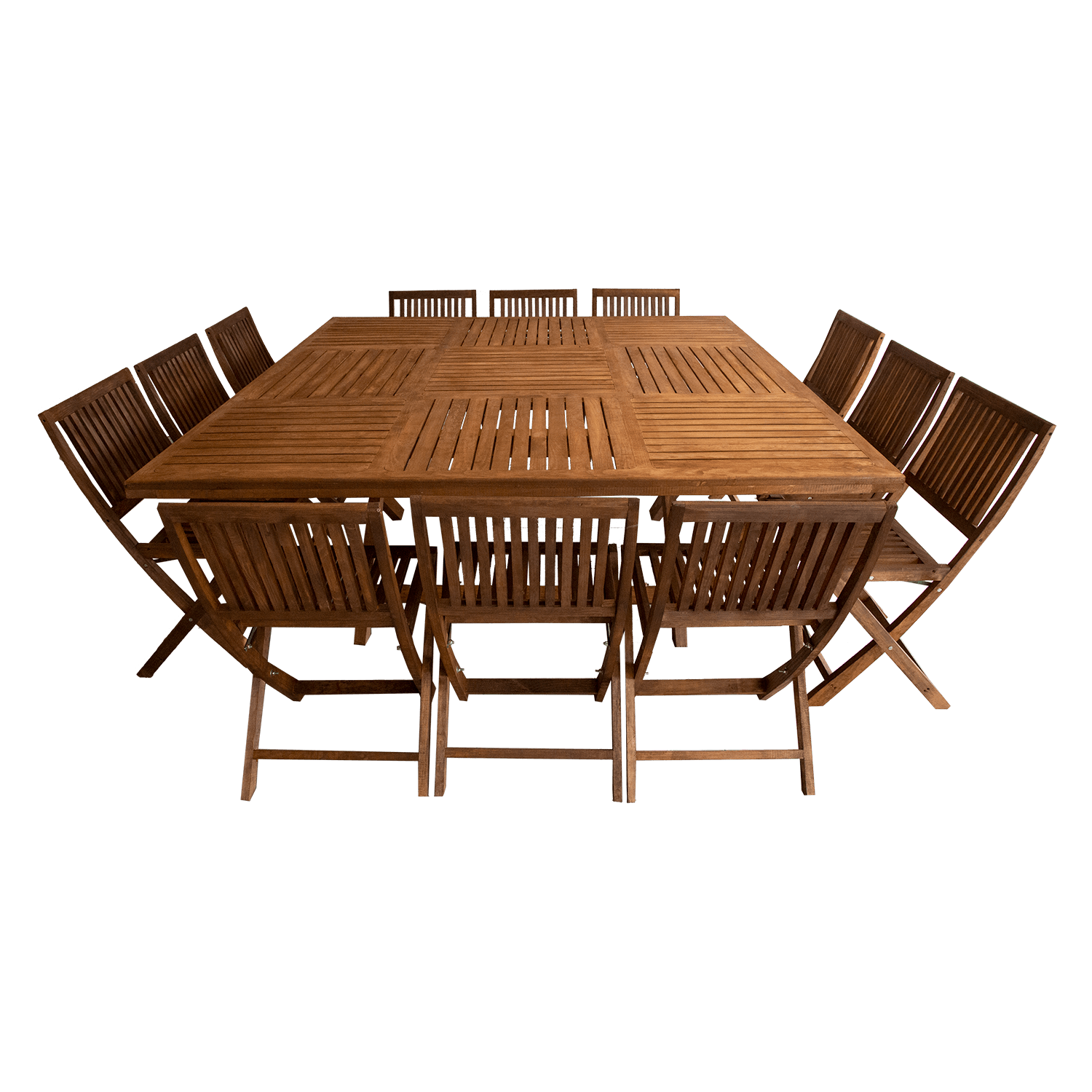 COMEDOR CUADRADO JARDIN 12P
