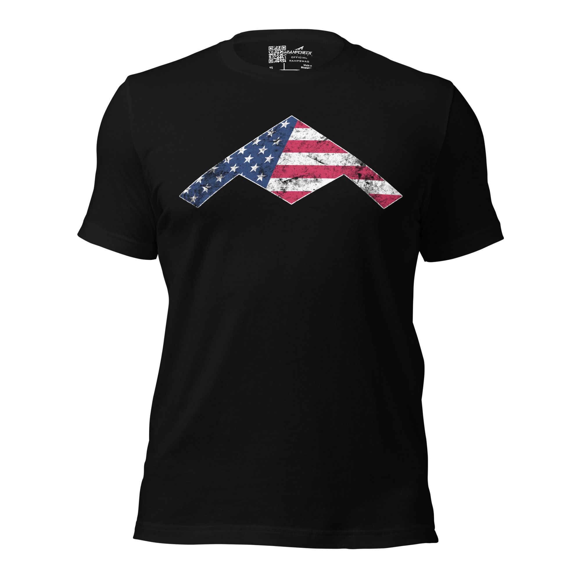 Americana Raider Distressed Print Unisex T-shirt