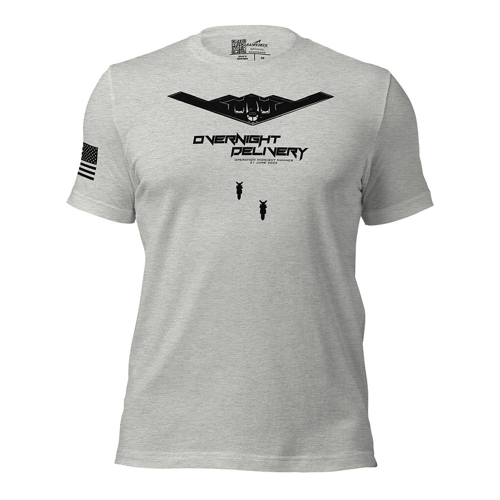 Thumbnail: Operation Midnight Hammer Overnight Delivery B-2 Spirit Unisex t-shirt