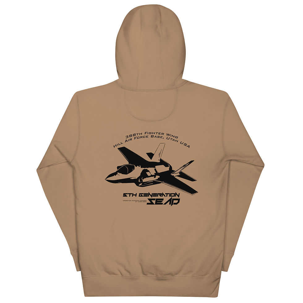 Thumbnail: Operation Midnight Hammer 388FW 5th Generation SEAD Unisex Hoodie