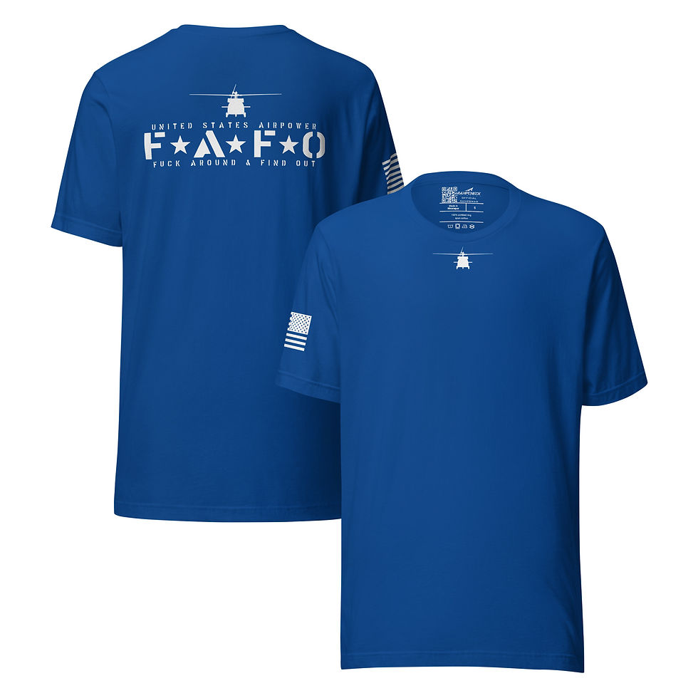 Thumbnail: United States Airpower FAFO Utility Helicopter Unisex T-shirt
