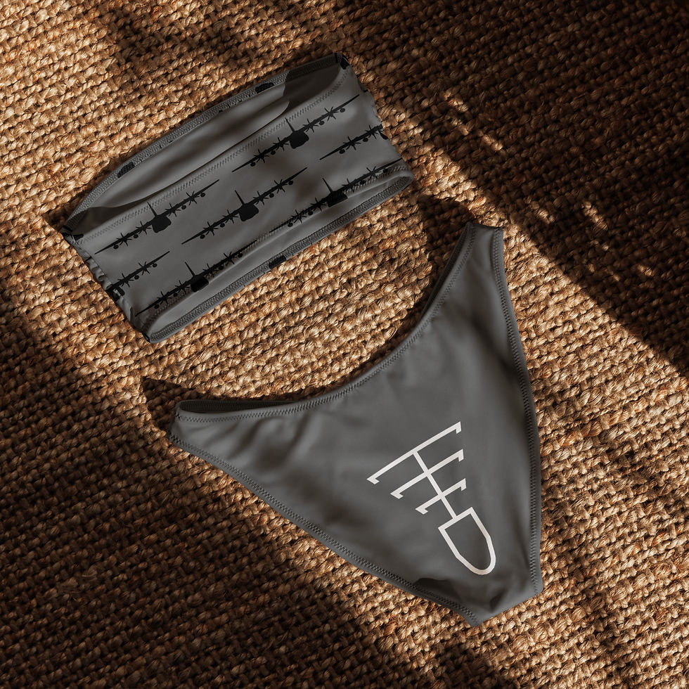 Thumbnail: WYKYK Herk Style Aerial Refueling Marking Bandeau Bikini