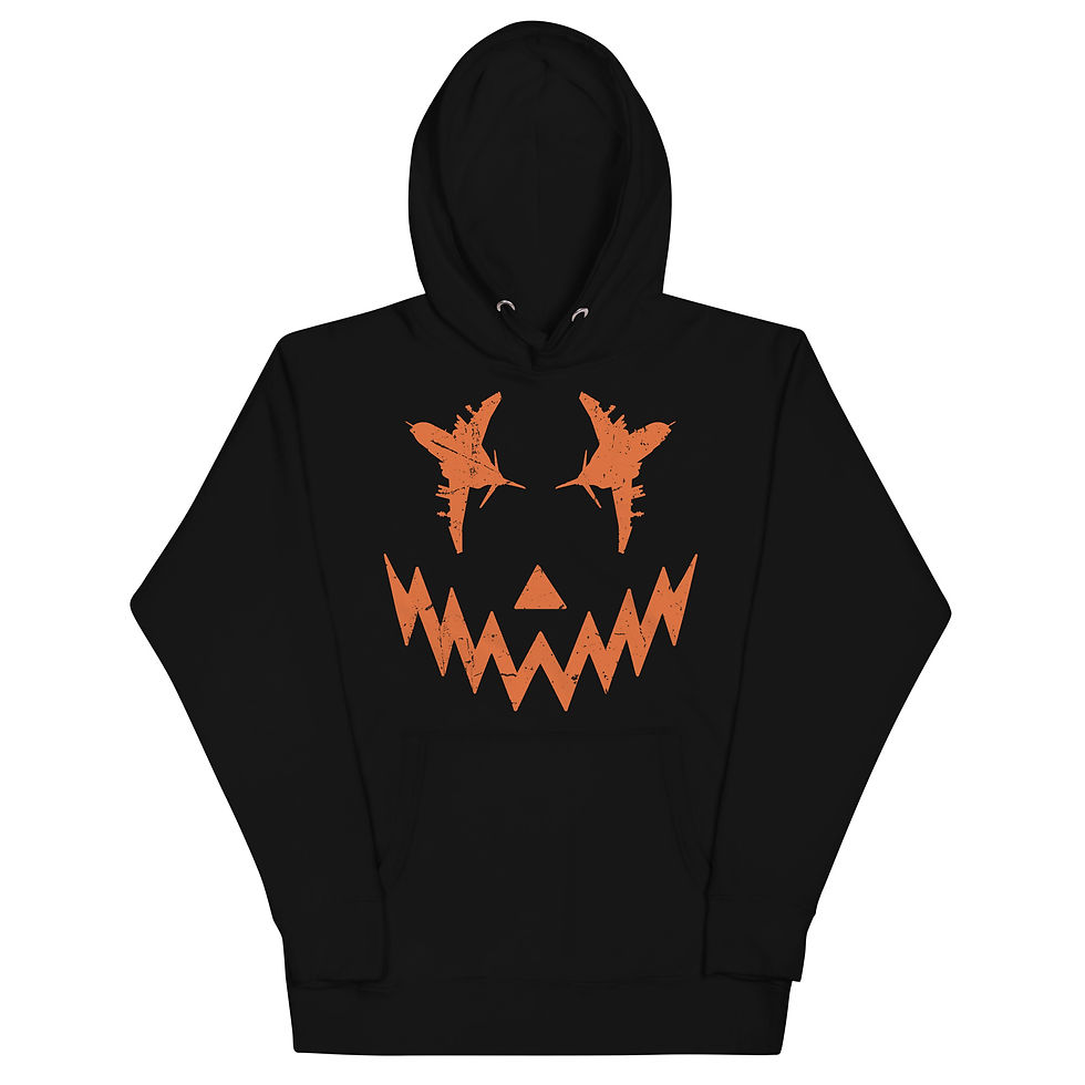 Thumbnail: Phantom Jack-O'-Lantern Halloween Unisex Hoodie