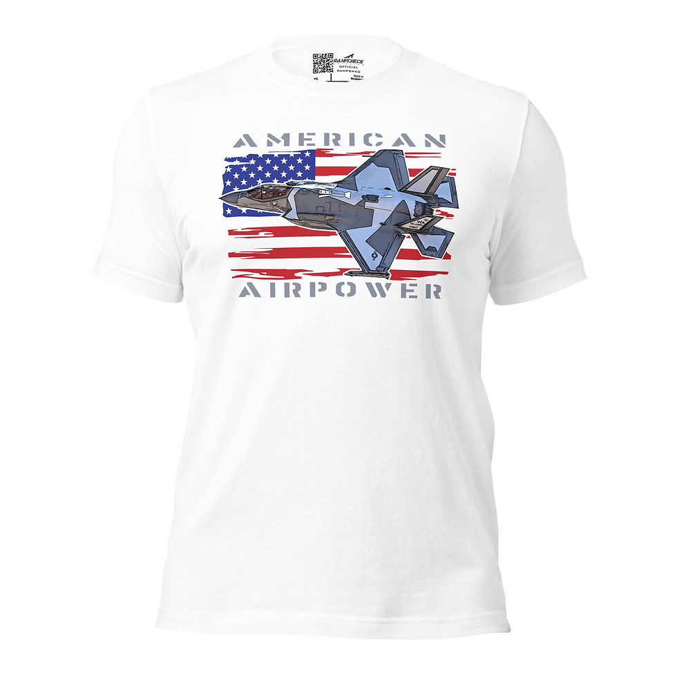 Thumbnail: American Airpower Patriotic Panther Unisex T-shirt