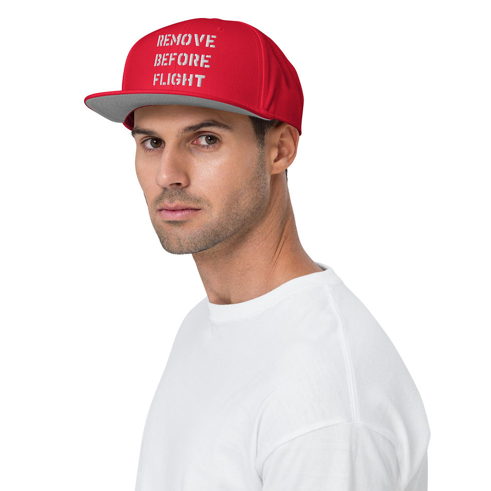 Thumbnail: Remove Before Flight Snapback Hat