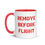 Thumbnail: Remove Before Flight Red and White Mug