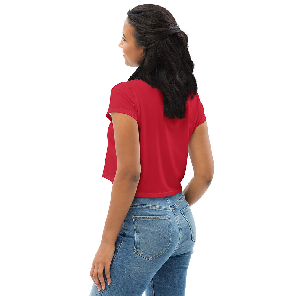 Thumbnail: Remove Before Flight Printed Crop Tee