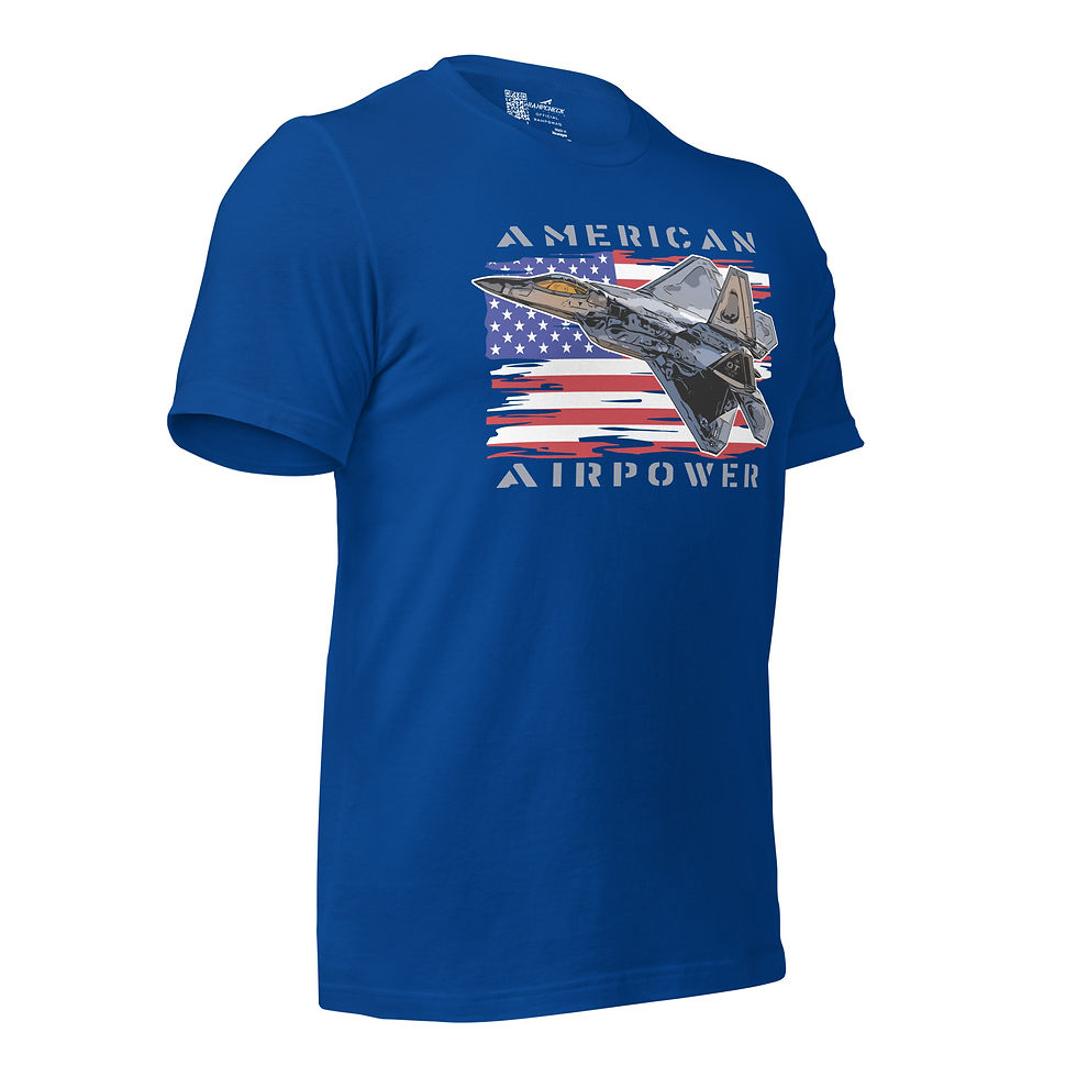 Thumbnail: American Airpower Patriotic Raptor Unisex T-shirt