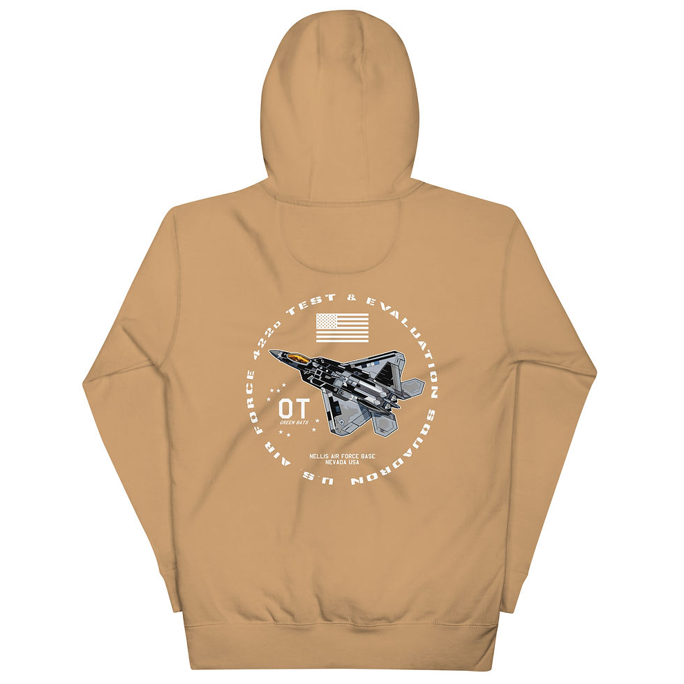 Thumbnail: USAF 422d TES OT 5th Gen Zombie Raptor Inspired Unisex Hoodie