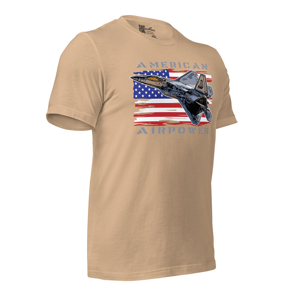 Thumbnail: American Airpower Patriotic Raptor Unisex T-shirt