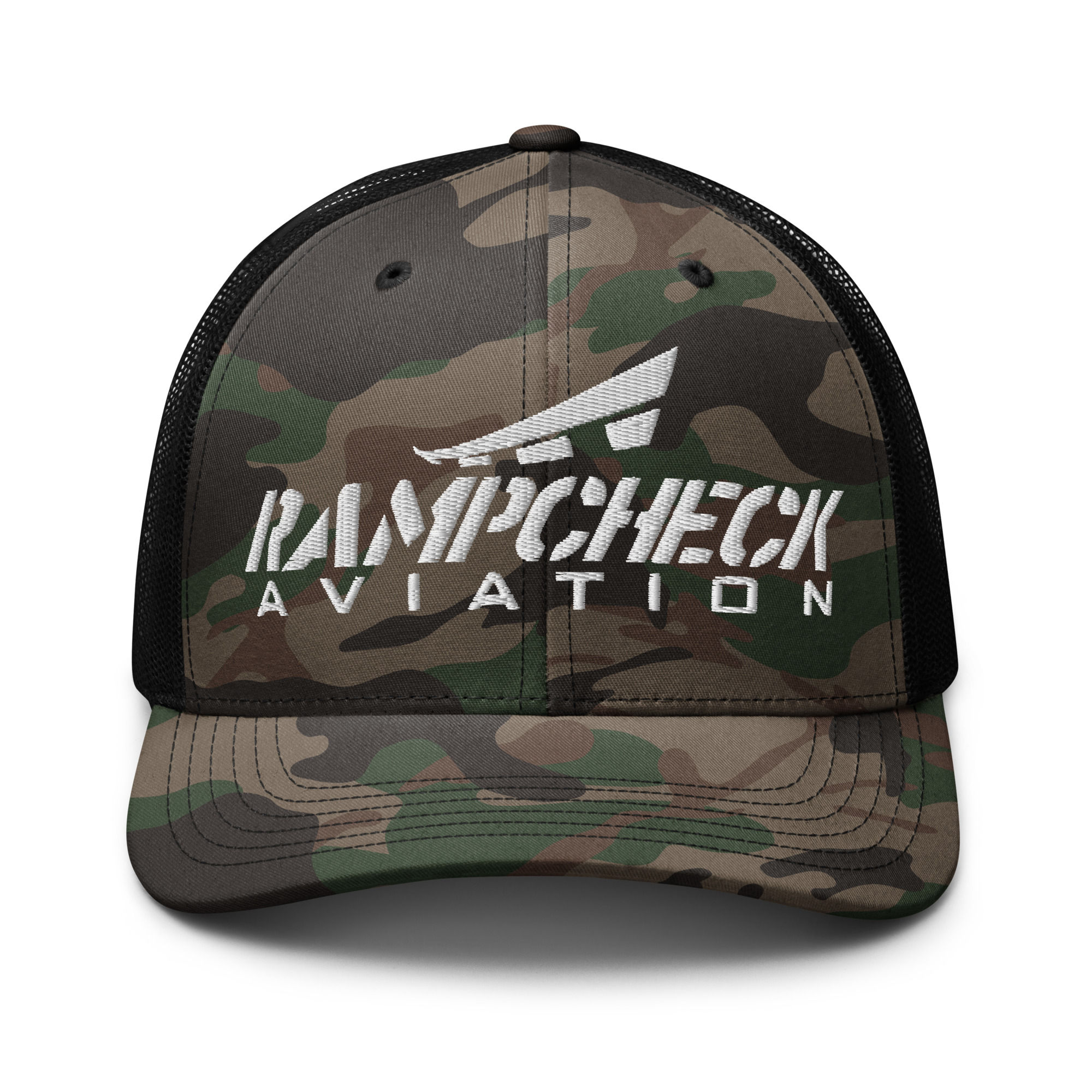 RampCheck Aviation Logo Camo Trucker Hat