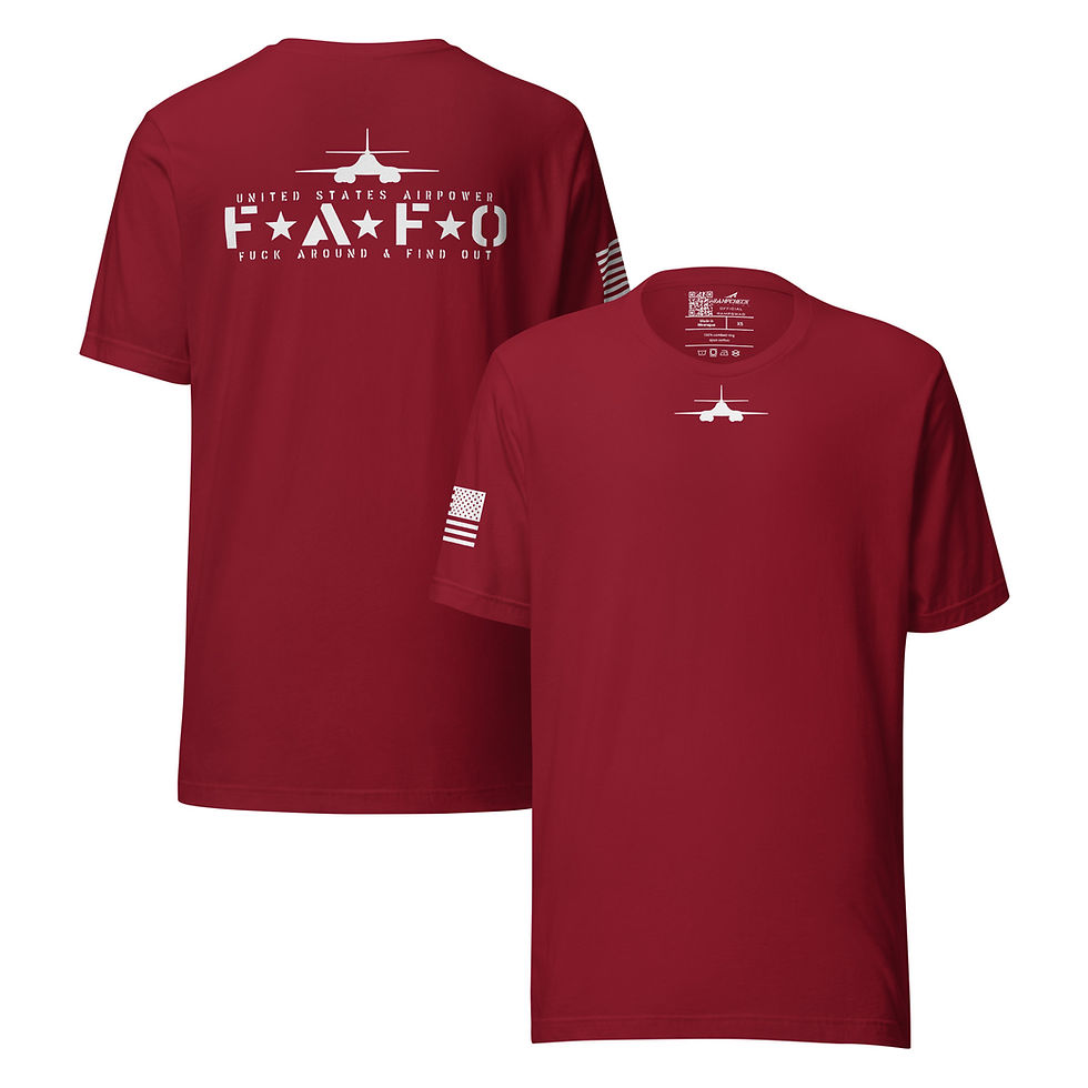 Thumbnail: United States Airpower FAFO B-1B Bomber Unisex T-shirt