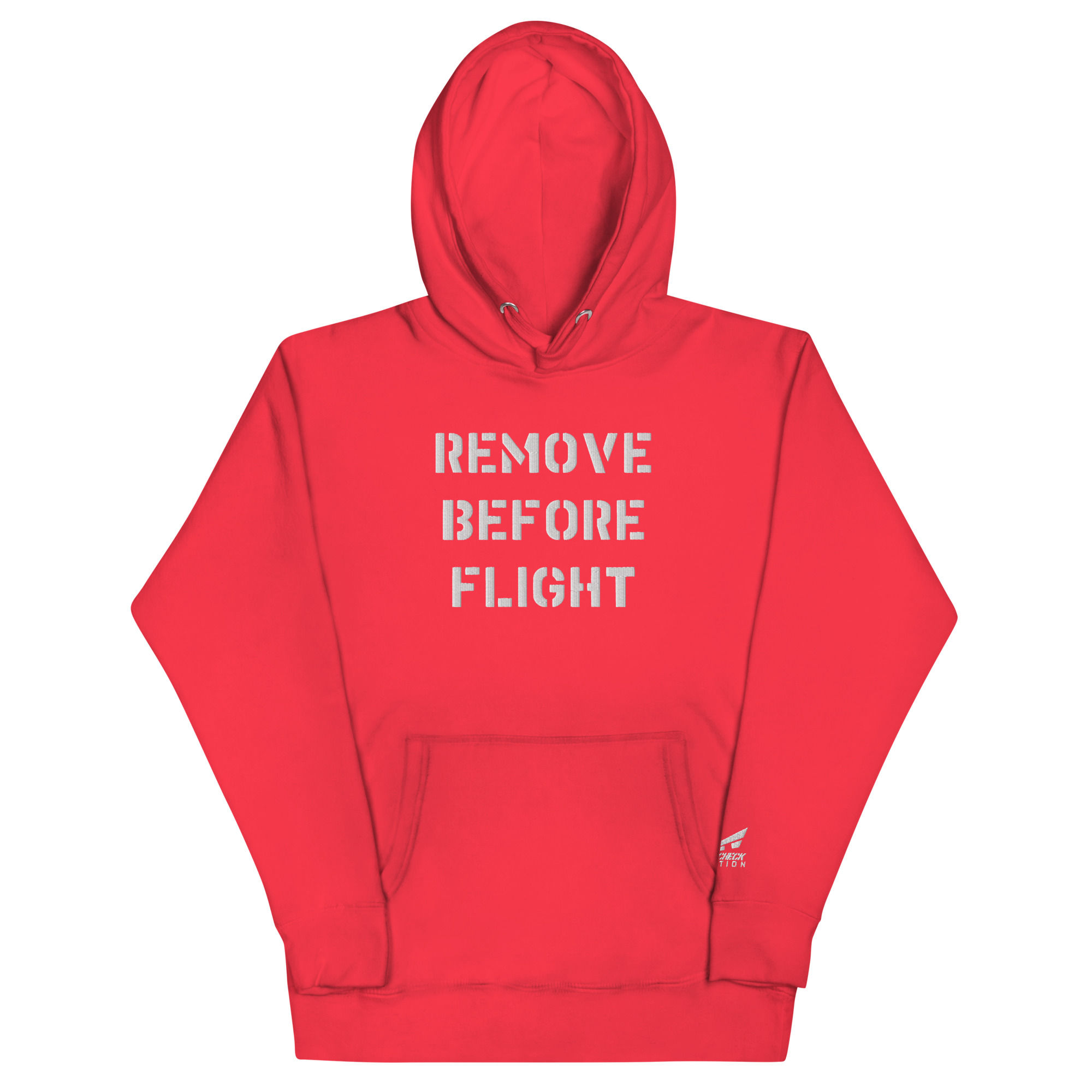 Remove Before Flight Premium Embroidered Unisex Hoodie