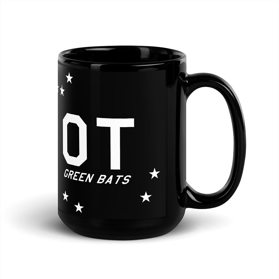 Thumbnail: USAF 422d TES OT 5th Gen Zombie Raptor Inspired Black Glossy Mug