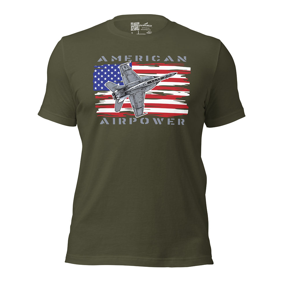 Thumbnail: American Airpower Patriotic Rhino Unisex T-shirt