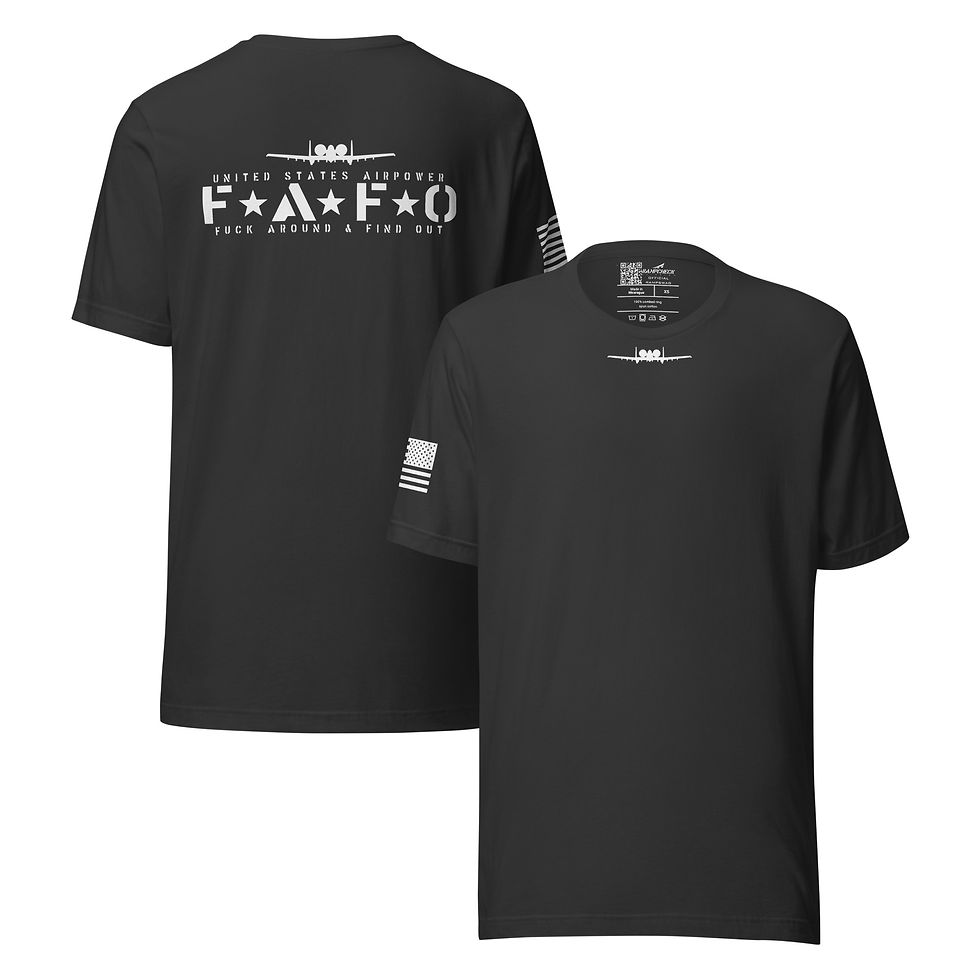 Thumbnail: United States Airpower FAFO A-10C Fighter Unisex T-shirt
