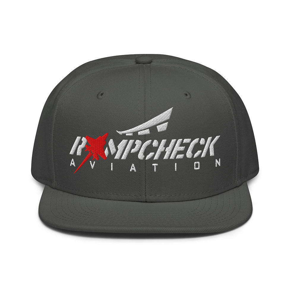 Thumbnail: RampCheck Aviation Panther Burner Logo Snapback Hat