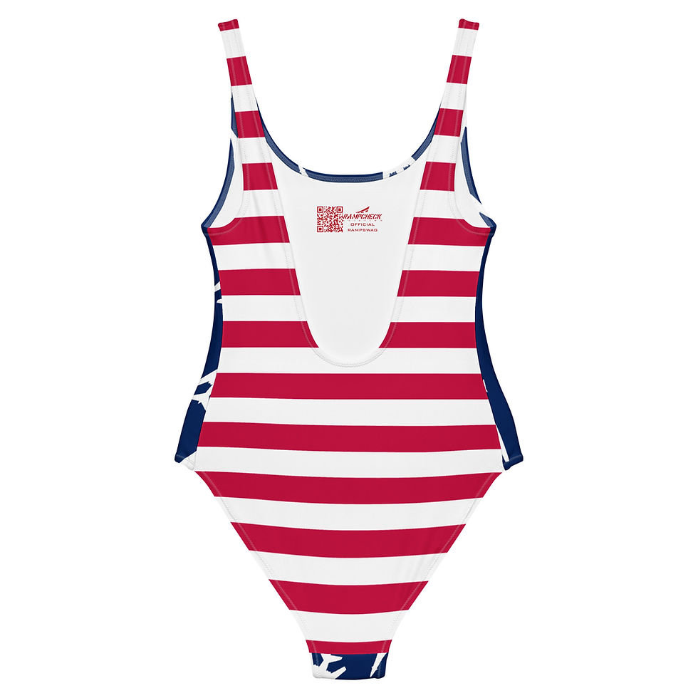 Thumbnail: Americana Bones and Stripes One-Piece Swimsuit