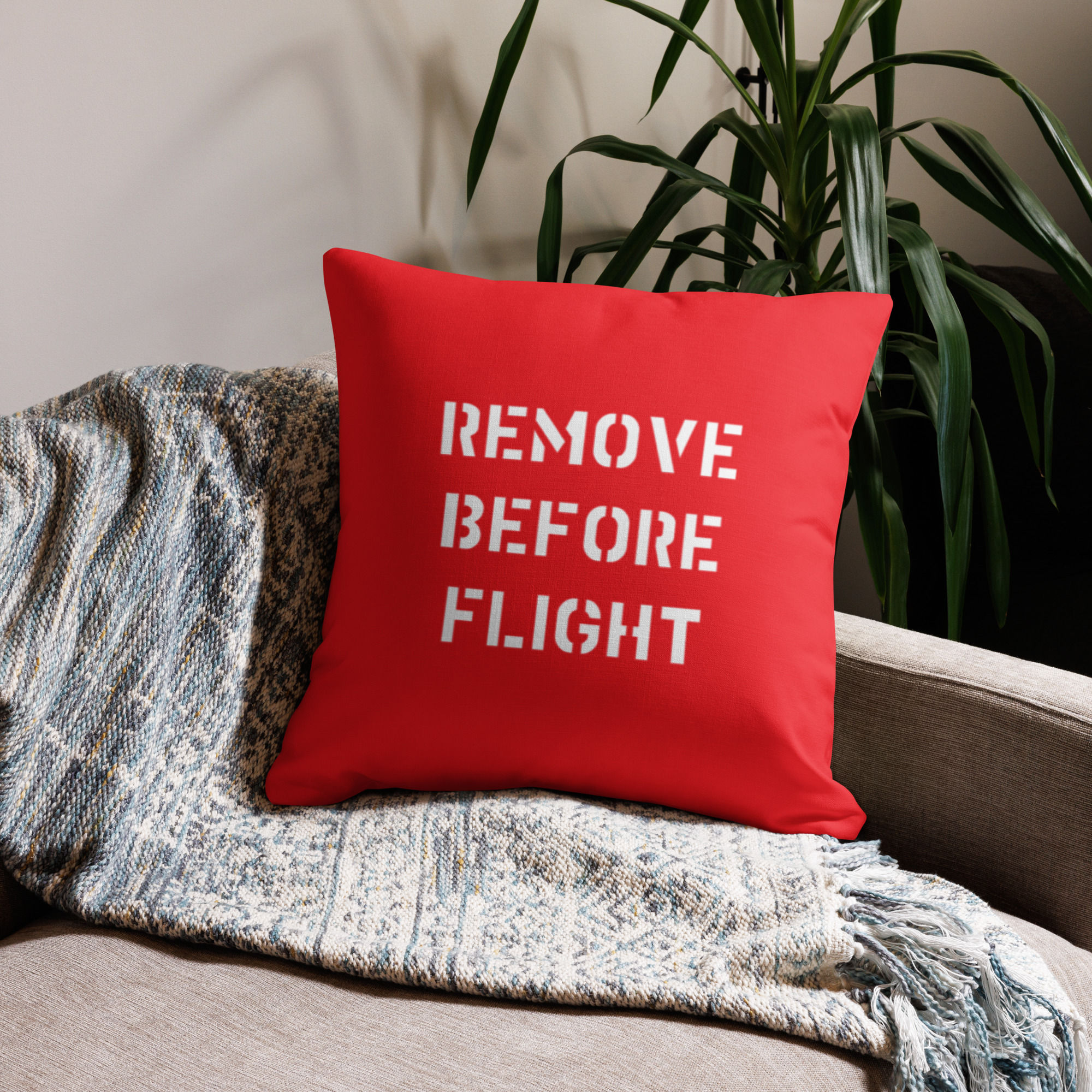 Remove Before Flight Premium Pillow