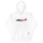 Thumbnail: US Flag Silhouette USMC AV-8B Harrier II Premium Embroidered Unisex Hoodie