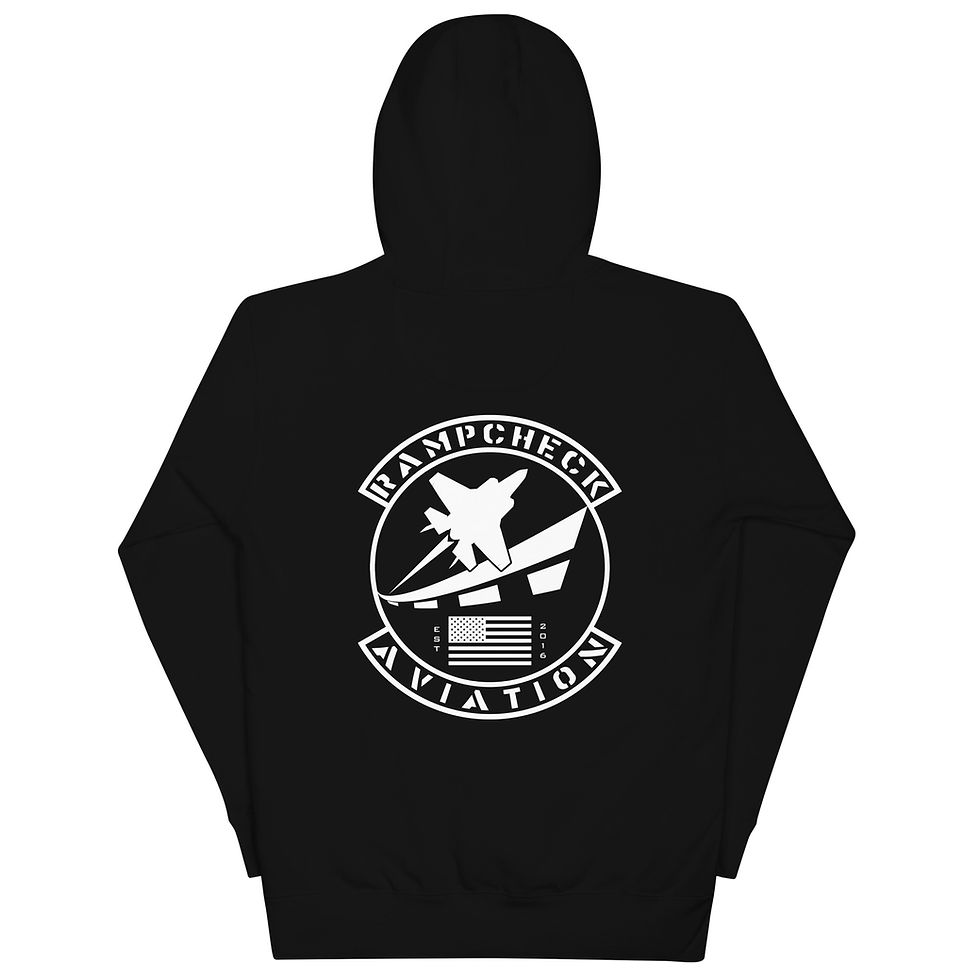 Thumbnail: RampCheck Aviation US Flag Logo Premium Unisex Hoodie