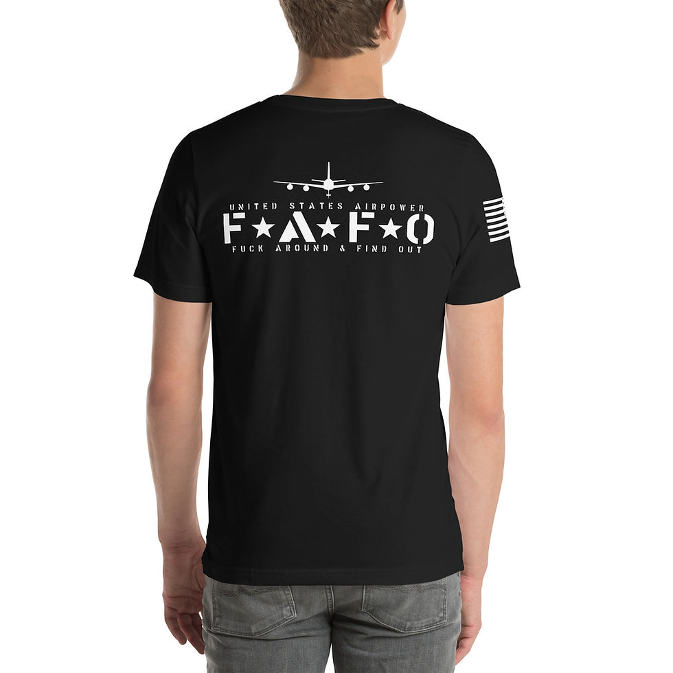 Thumbnail: United States Airpower FAFO KC-135R Tanker Unisex T-shirt