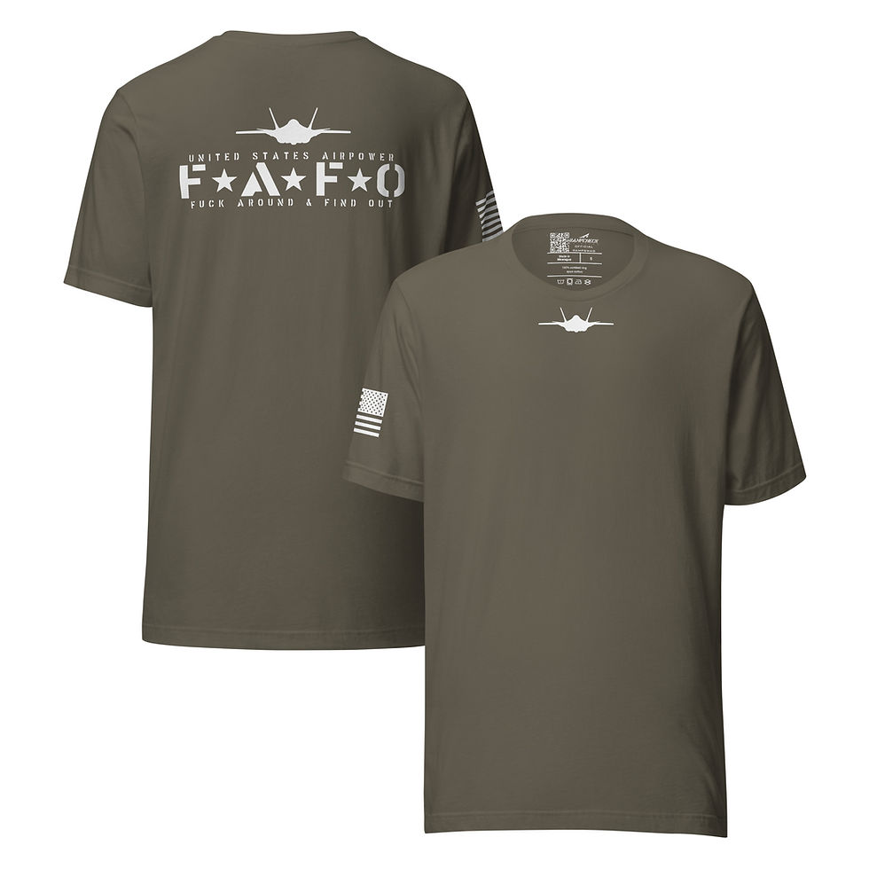 Thumbnail: United States Airpower FAFO Panther CTOL Fighter Unisex T-shirt