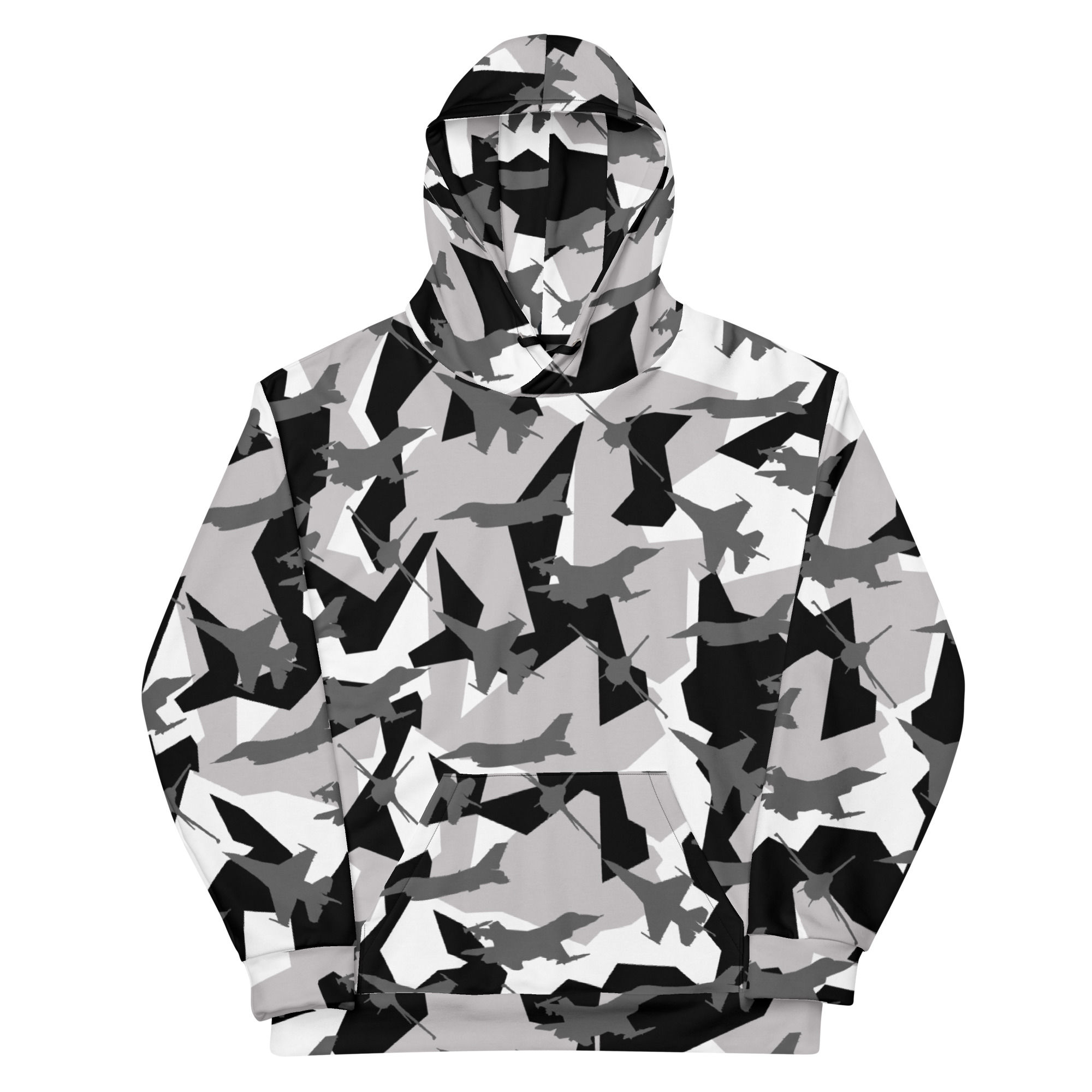 USAF 18AGRS Viper Arctic Splinter Camo Inspired Premium Unisex Hoodie