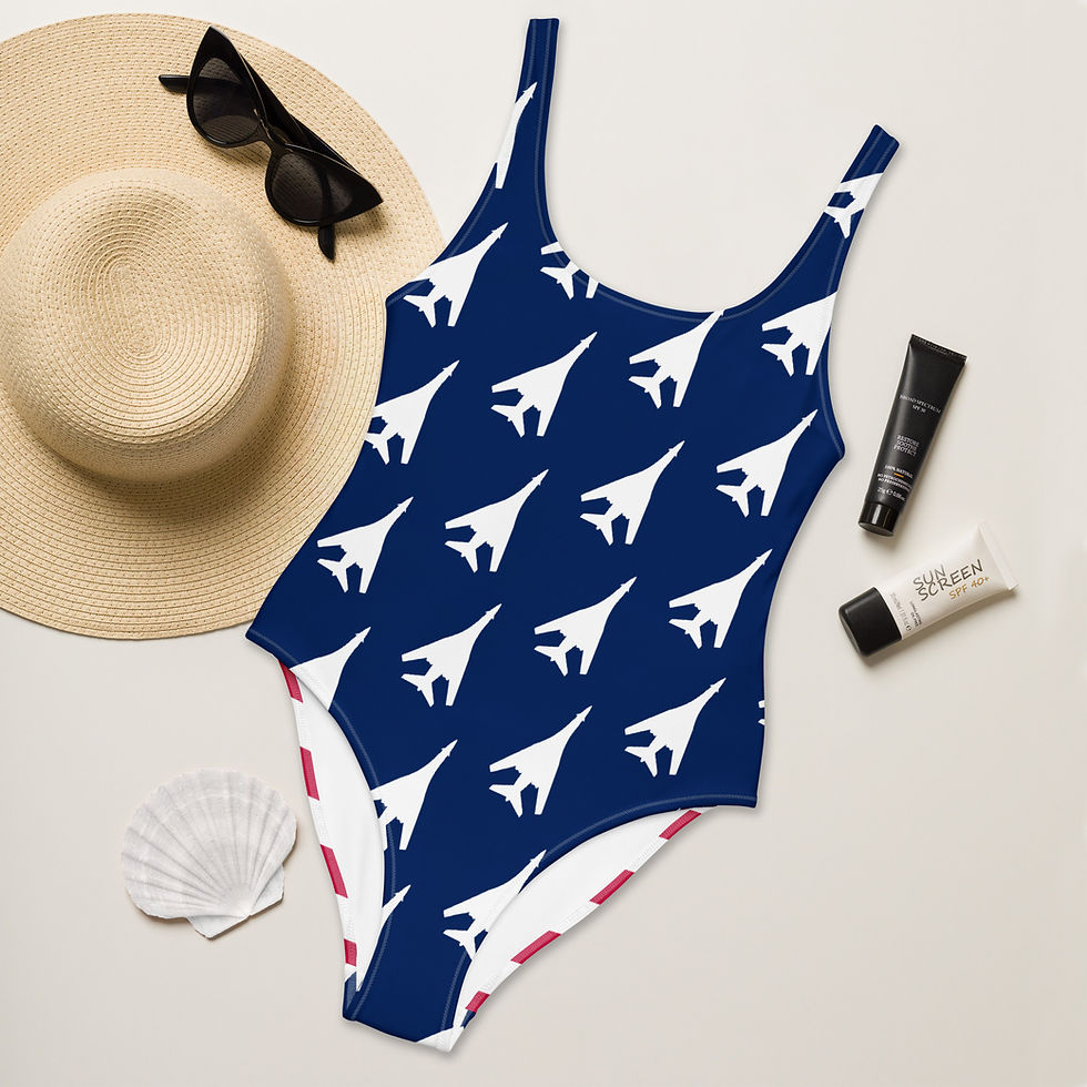 Thumbnail: Americana Bones and Stripes One-Piece Swimsuit