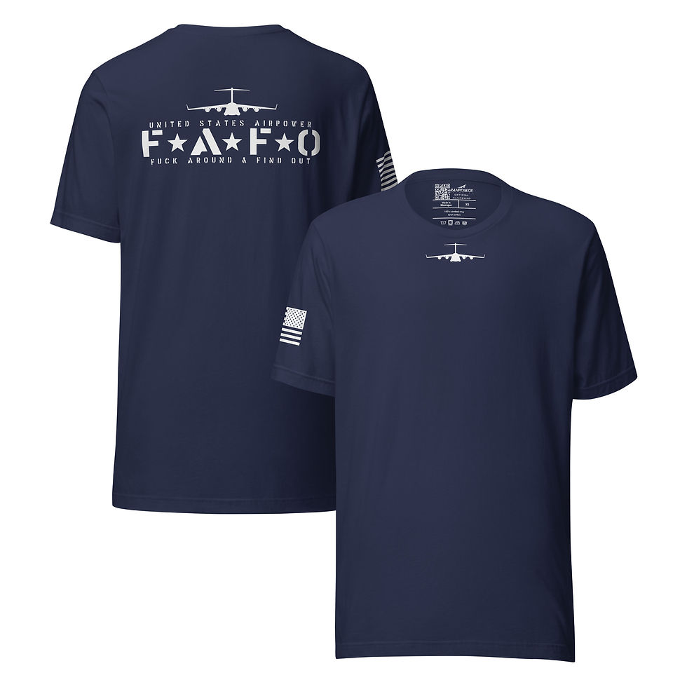 Thumbnail: United States Airpower FAFO C-17A Transport Unisex T-shirt