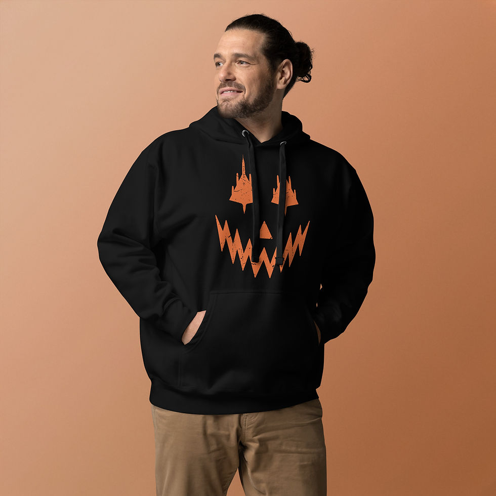 Thumbnail: Hustler Jack-O'-Lantern Halloween Unisex Hoodie